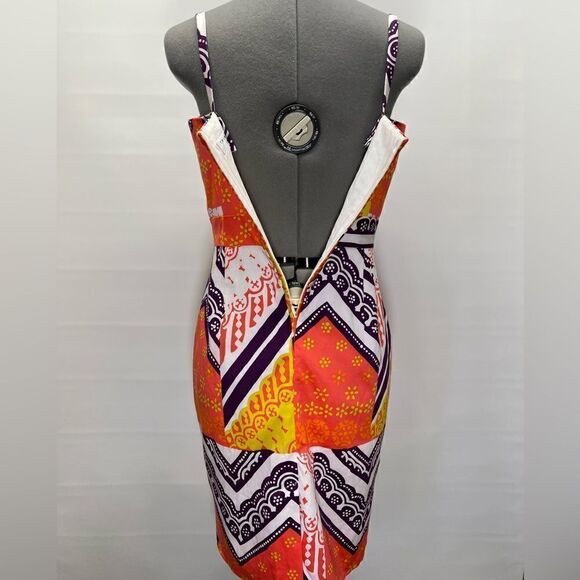 Trina Turk Tangier Frame Cora Mini Dress in Guava 4 - Picture 3 of 9